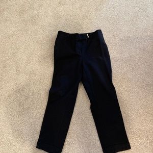 WHBM slim cropped black pants